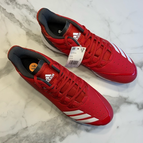Adidas Baseball Cleats Red Icon Bounce - Picture 4 of 8